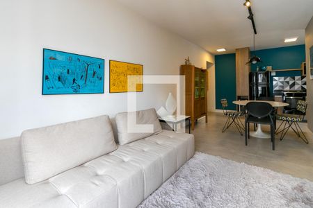 Sala de apartamento para alugar com 1 quarto, 45m² em Cidade Monções, São Paulo