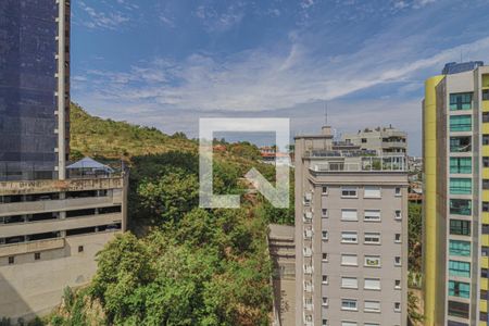 Vista da Sala  de apartamento à venda com 2 quartos, 82m² em Sion, Belo Horizonte