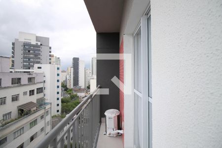 Varanda de kitnet/studio para alugar com 1 quarto, 27m² em Bela Vista, São Paulo