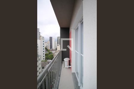 Varanda de kitnet/studio para alugar com 1 quarto, 27m² em Bela Vista, São Paulo