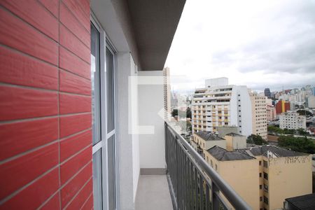 Varanda de kitnet/studio para alugar com 1 quarto, 27m² em Bela Vista, São Paulo