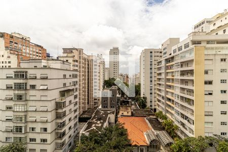 Vista da Sala de apartamento para alugar com 4 quartos, 130m² em Higienópolis, São Paulo