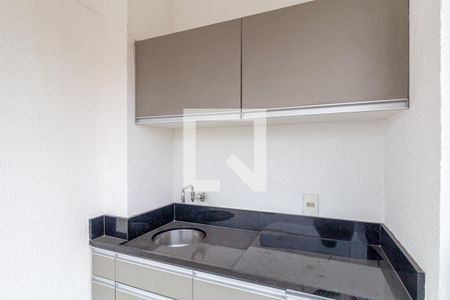 Varanda e Lavanderia de apartamento à venda com 1 quarto, 43m² em Santa Cecília, São Paulo