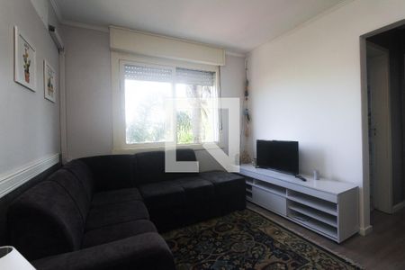 Sala de apartamento à venda com 1 quarto, 50m² em Jardim do Salso, Porto Alegre