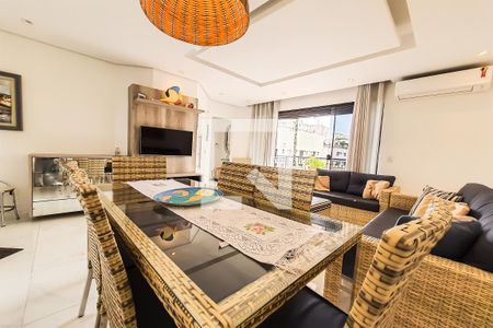 Sala de apartamento para alugar com 5 quartos, 171m² em Balneario Guarujá, Guarujá