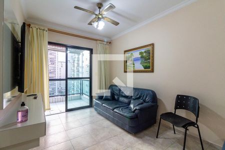 Sala de apartamento para alugar com 2 quartos, 90m² em Canto do Forte, Praia Grande