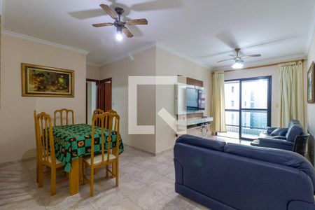 Sala de apartamento para alugar com 2 quartos, 90m² em Canto do Forte, Praia Grande