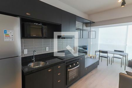 Sala / Cozinha / Lavanderia de kitnet/studio para alugar com 1 quarto, 36m² em Butantã, São Paulo