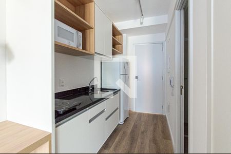 Cozinha de apartamento para alugar com 1 quarto, 25m² em Consolação, São Paulo