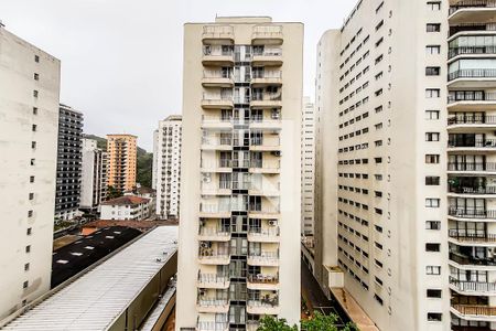 Vista da Sala de apartamento à venda com 1 quarto, 40m² em Centro, Guarujá