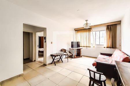 Sala de apartamento à venda com 1 quarto, 40m² em Centro, Guarujá