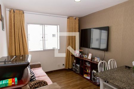 Sala de apartamento à venda com 2 quartos, 53m² em Vila Nogueira, Diadema