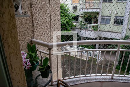 varanda de apartamento à venda com 3 quartos, 74m² em Tanque, Rio de Janeiro