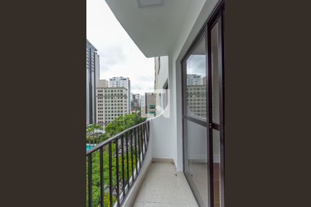 Varanda da Sala de apartamento à venda com 3 quartos, 76m² em Vila Olímpia, São Paulo