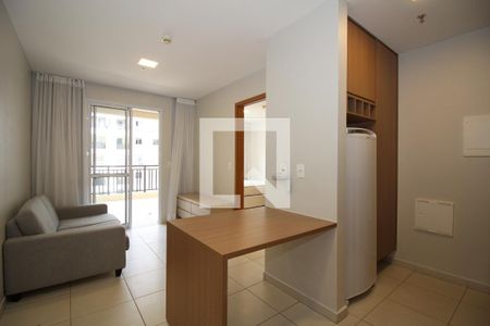 Sala de apartamento para alugar com 1 quarto, 48m² em Taguatinga Sul (taguatinga), Brasília