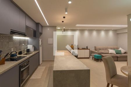 Sala e Cozinha de apartamento à venda com 3 quartos, 88m² em Chácara Cneo, Campinas