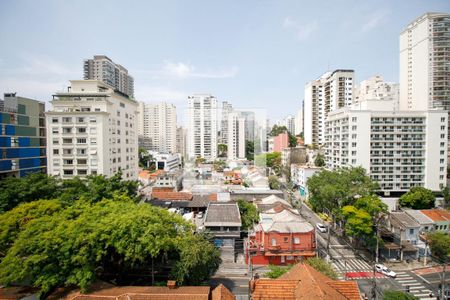 Vista da Suíte de apartamento à venda com 1 quarto, 50m² em Pinheiros, São Paulo