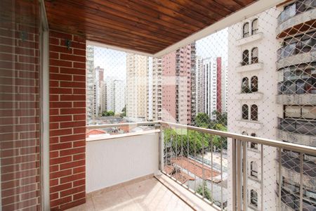 Varanda  de apartamento à venda com 1 quarto, 45m² em Indianópolis, São Paulo