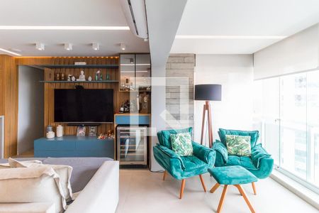 Sala/Varanda Gourmet de apartamento para alugar com 2 quartos, 104m² em Vila Mogilar, Mogi das Cruzes