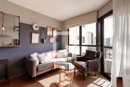 Sala de apartamento para alugar com 2 quartos, 50m² em Vila Nova Conceição, São Paulo