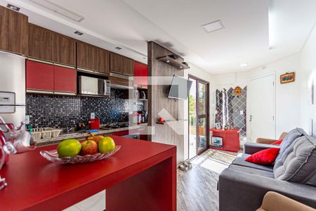 Sala de apartamento para alugar com 2 quartos, 41m² em Vila Valparaíso, Santo André
