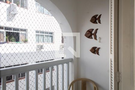 Sacada de apartamento para alugar com 1 quarto, 55m² em Jardim Las Palmas, Guarujá