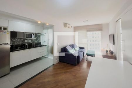 Sala de apartamento para alugar com 1 quarto, 44m² em Indianópolis, São Paulo