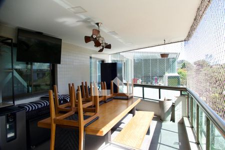 Varanda gourmet  de apartamento à venda com 4 quartos, 120m² em Recreio dos Bandeirantes, Rio de Janeiro