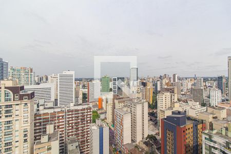 Vista da Sacada de kitnet/studio para alugar com 1 quarto, 35m² em Centro, Curitiba