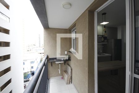 Varanda de kitnet/studio para alugar com 1 quarto, 27m² em Sé, São Paulo