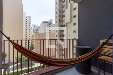 Studio - Varanda de kitnet/studio para alugar com 1 quarto, 25m² em Perdizes, São Paulo