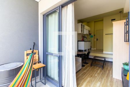 Studio - Varanda de kitnet/studio para alugar com 1 quarto, 25m² em Perdizes, São Paulo