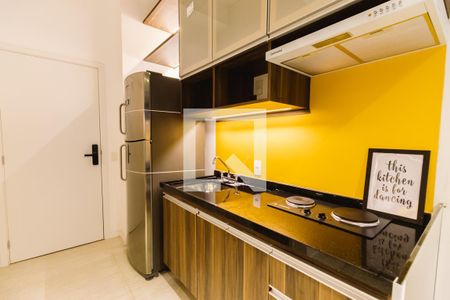 Cozinha de kitnet/studio para alugar com 1 quarto, 25m² em Perdizes, São Paulo