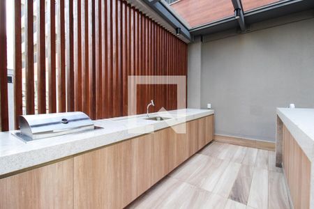 Studio para alugar com 26m², 1 quarto e sem vaga Studio para alugar com 26m², 1 quarto e sem vagaÁrea comum - Churrasqueira