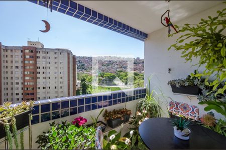 Varanda da Sala de apartamento à venda com 3 quartos, 90m² em Vila Paris, Belo Horizonte