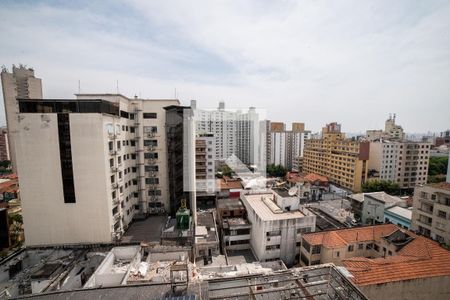 Vista da Sala/Cozinha de apartamento à venda com 1 quarto, 30m² em Bela Vista, São Paulo