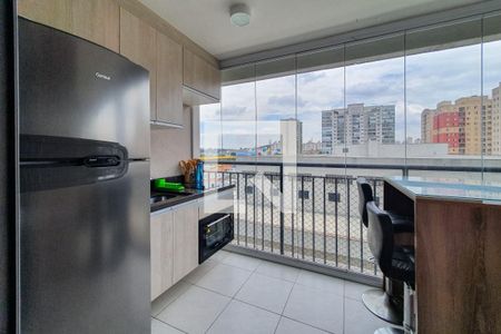 Sacada / Cozinha de kitnet/studio à venda com 1 quarto, 34m² em Ipiranga, São Paulo