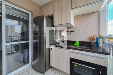 Sacada / Cozinha de kitnet/studio à venda com 1 quarto, 34m² em Ipiranga, São Paulo