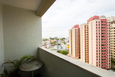 Varanda da sala de apartamento para alugar com 3 quartos, 90m² em Vila Gilda, Santo André