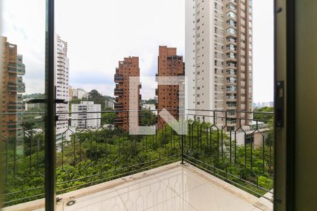 Varanda da Sala de apartamento para alugar com 1 quarto, 60m² em Jardim Fonte do Morumbi, São Paulo