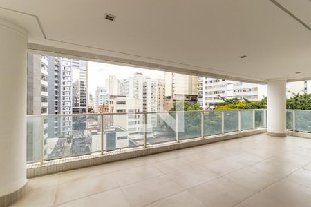 Varanda da Sala de apartamento para alugar com 4 quartos, 260m² em Santa Cecilia, São Paulo