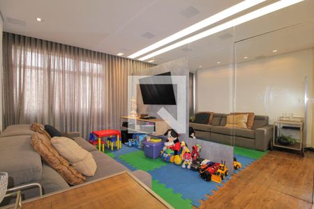 Sala de TV de apartamento à venda com 3 quartos, 95m² em Sion, Belo Horizonte