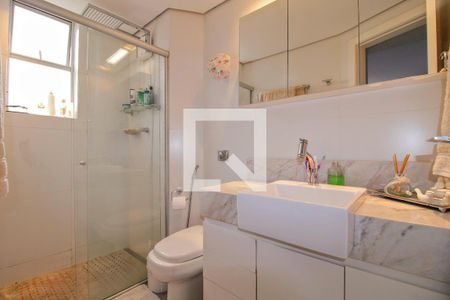 Banheiro da Suíte de apartamento à venda com 3 quartos, 95m² em Sion, Belo Horizonte