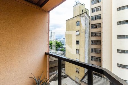 Varanda da Sala de apartamento para alugar com 1 quarto, 54m² em Santa Cecília, São Paulo