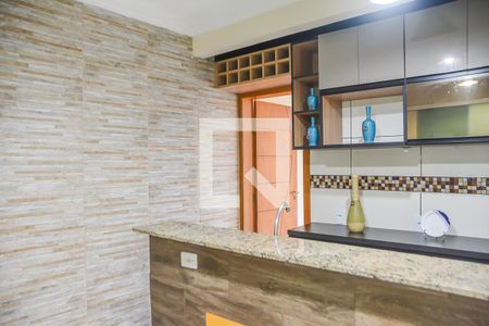 Sala/Cozinha de apartamento para alugar com 1 quarto, 55m² em Nova Petrópolis, São Bernardo do Campo