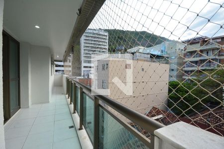 Varanda da Sala de apartamento para alugar com 3 quartos, 104m² em Botafogo, Rio de Janeiro