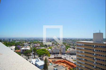 Sala_Vista  de apartamento à venda com 1 quarto, 52m² em Petrópolis, Porto Alegre