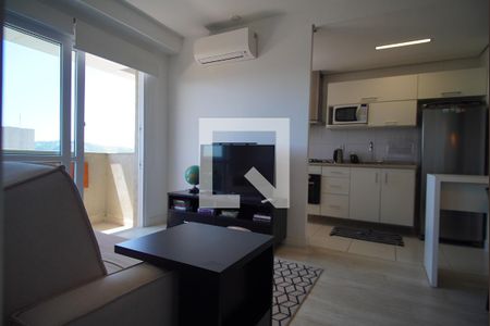 Sala  de apartamento à venda com 1 quarto, 52m² em Petrópolis, Porto Alegre