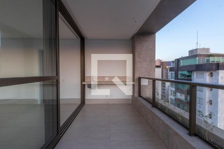 Varanda da Sala de apartamento à venda com 4 quartos, 150m² em Santo Antônio, Belo Horizonte