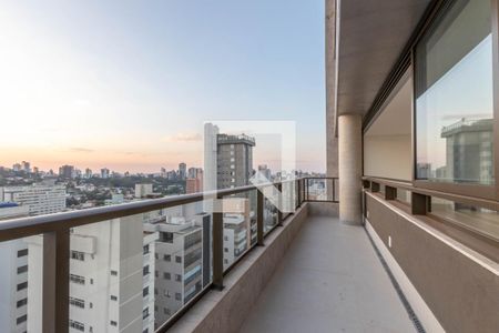 Varanda da Sala de apartamento à venda com 4 quartos, 150m² em Santo Antônio, Belo Horizonte